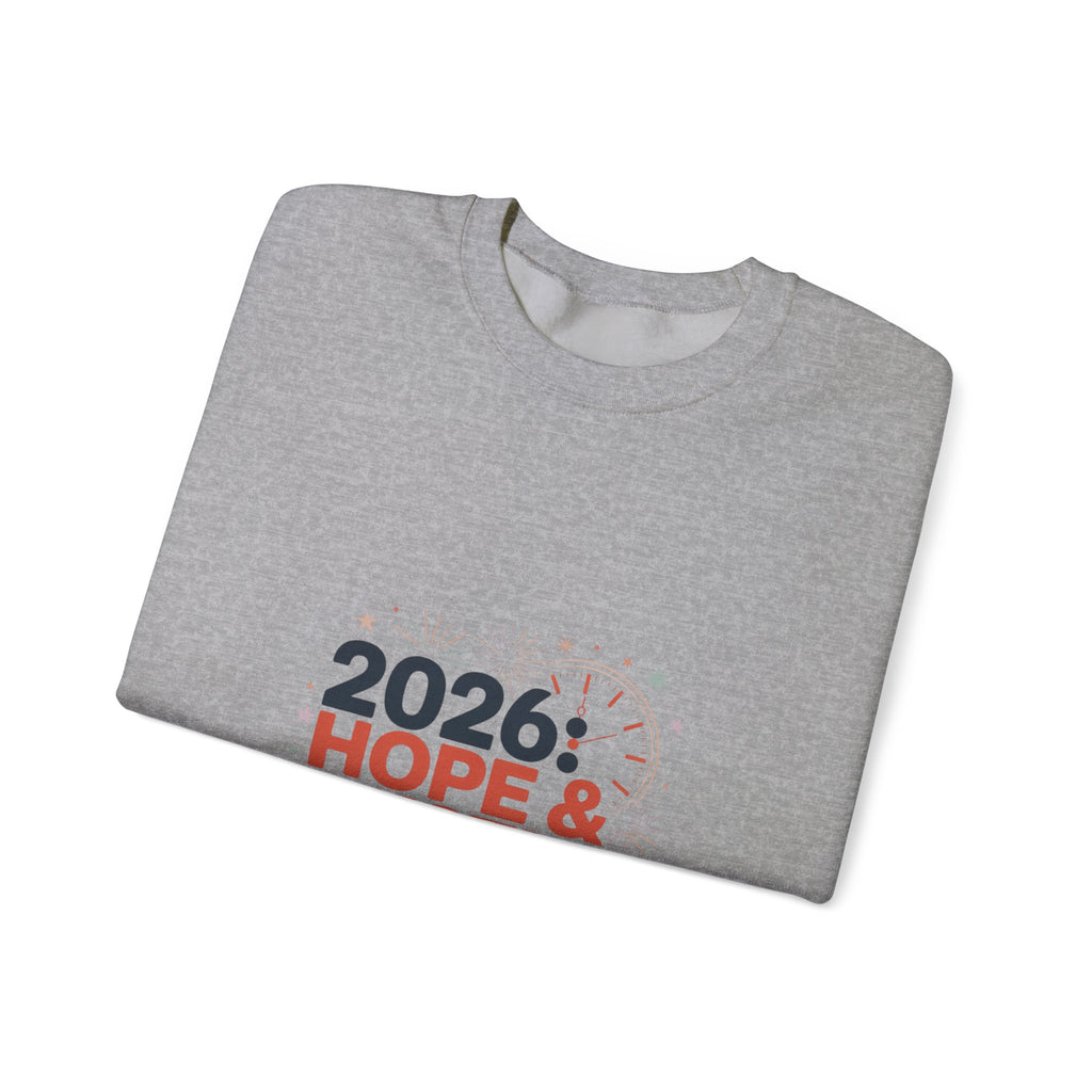 2026 Hope & Hustle Crewneck Sweatshirt | new year motivation, 2026 goals