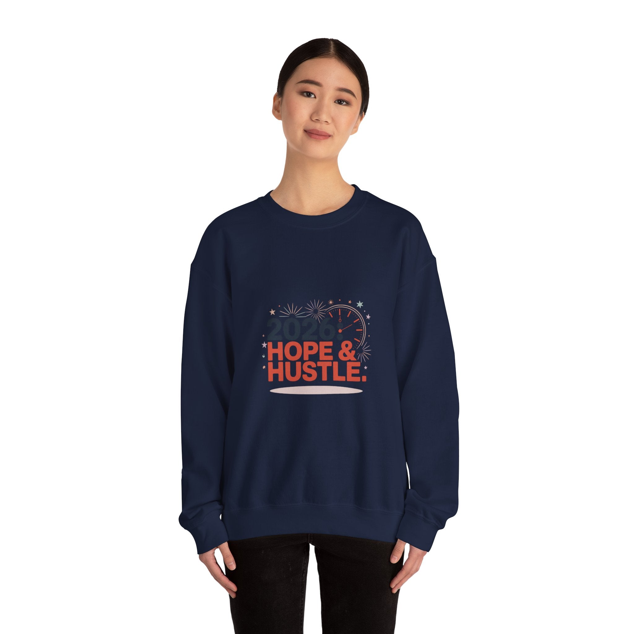 2026 Hope & Hustle Crewneck Sweatshirt | new year motivation, 2026 goals