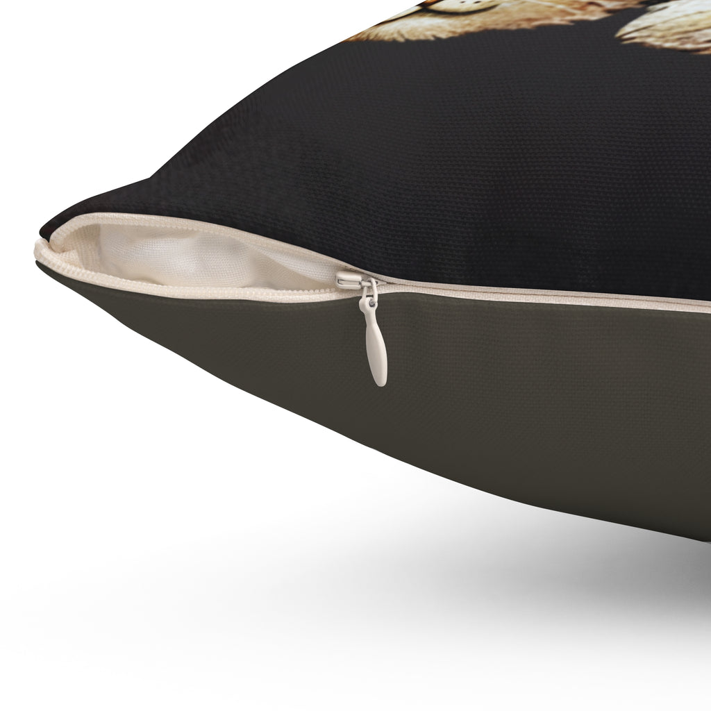 Do Nothing Throw Pillow — Cute Sleeping Cat Decorative Cushion