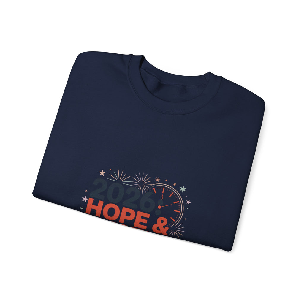 2026 Hope & Hustle Crewneck Sweatshirt | new year motivation, 2026 goals