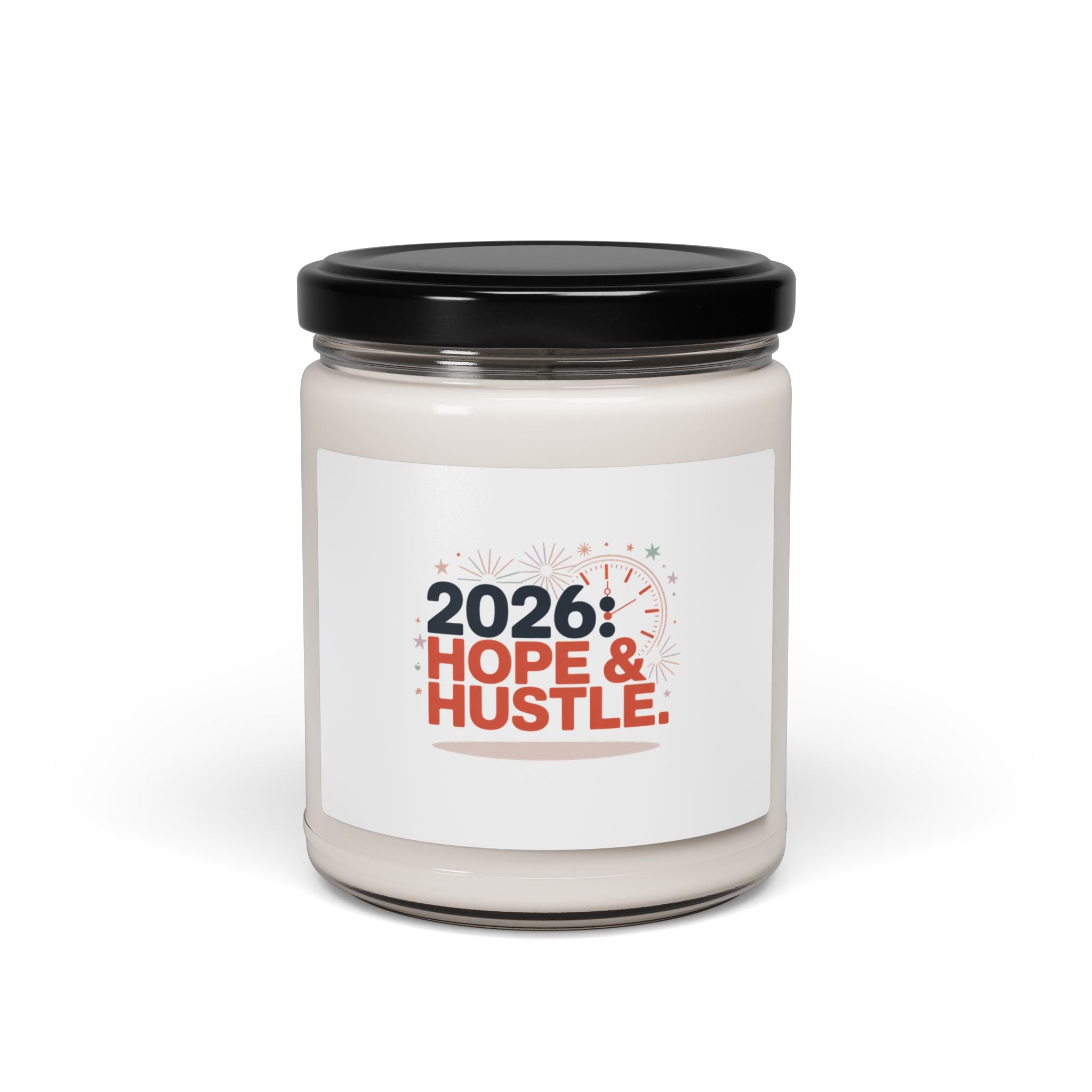 2026 Hope & Hustle Soy Candle, New Year Motivation | Manifest Luck
