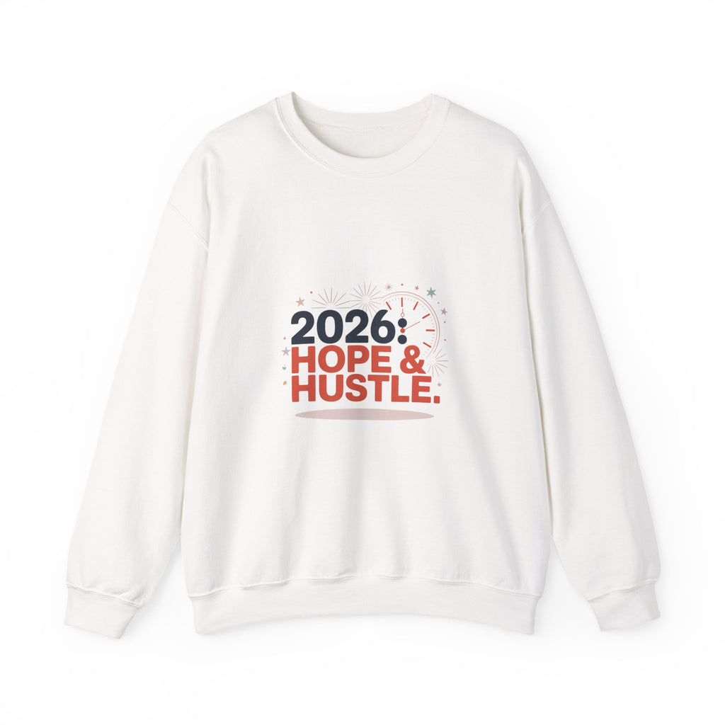 2026 Hope & Hustle Crewneck Sweatshirt | new year motivation, 2026 goals
