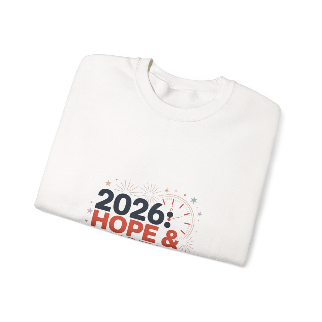 2026 Hope & Hustle Crewneck Sweatshirt | new year motivation, 2026 goals