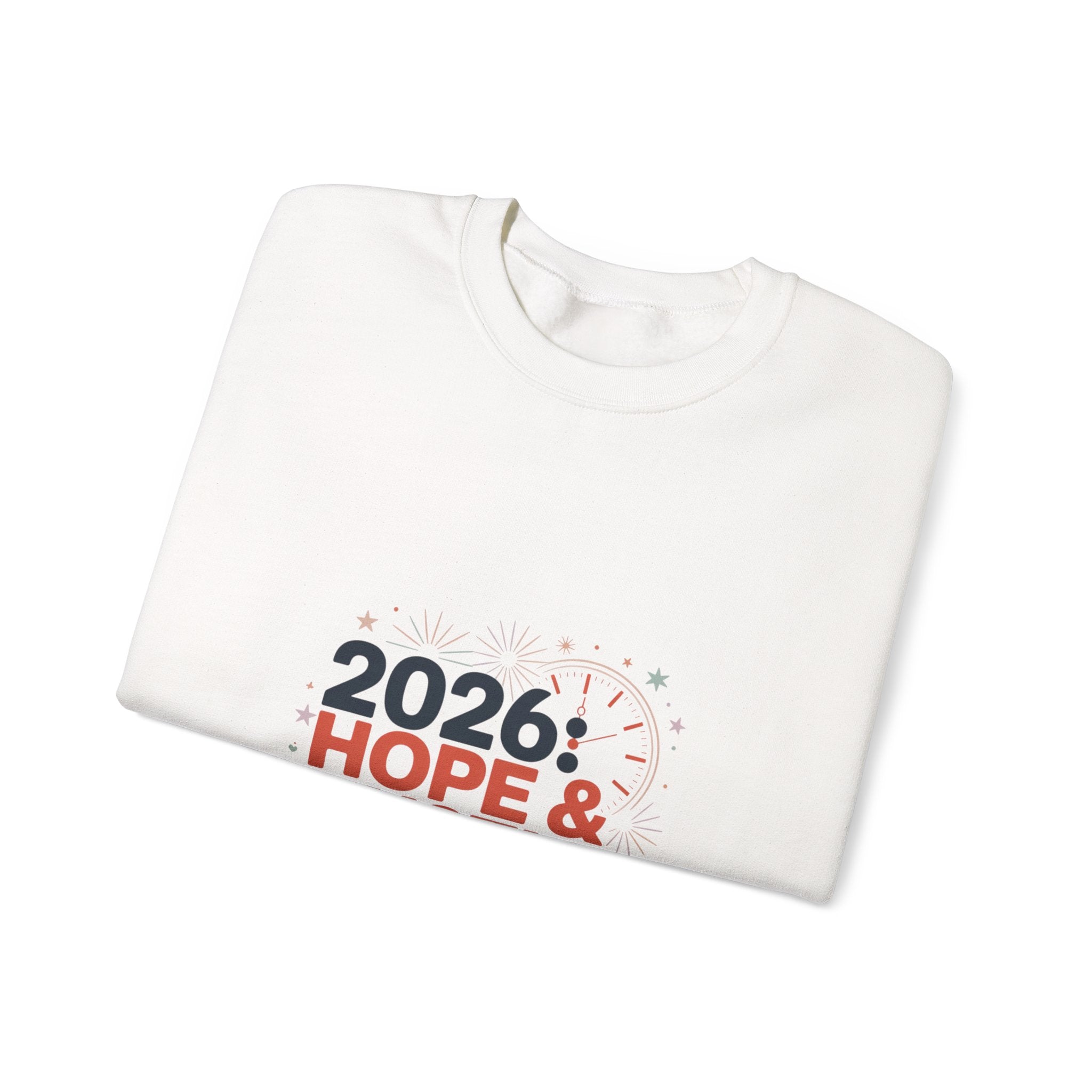 2026 Hope & Hustle Crewneck Sweatshirt | new year motivation, 2026 goals