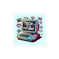 Tech Is The Future Sticker | Y2K cyber holo, retro tech chrome