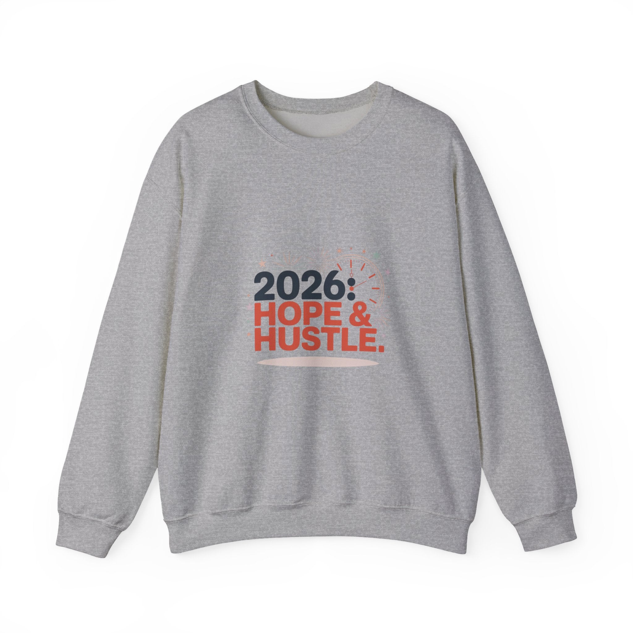 2026 Hope & Hustle Crewneck Sweatshirt | new year motivation, 2026 goals
