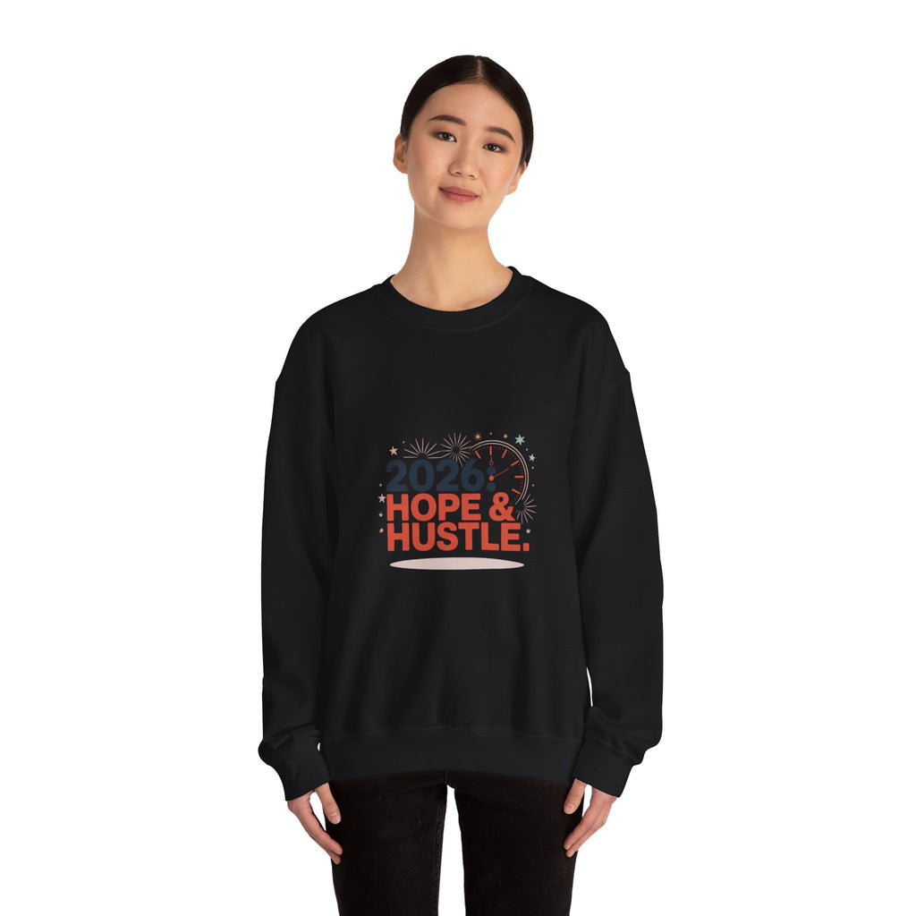 2026 Hope & Hustle Crewneck Sweatshirt | new year motivation, 2026 goals
