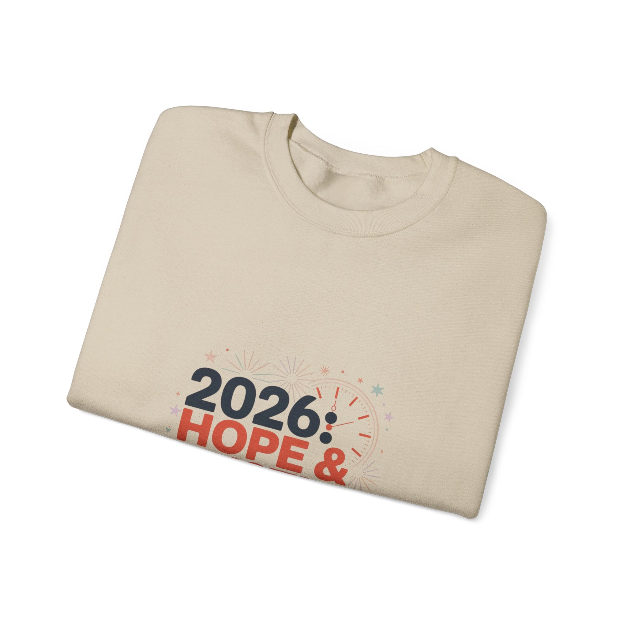 2026 Hope & Hustle Crewneck Sweatshirt | new year motivation, 2026 goals